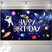 Cosmos Toile de Fond Happy Birthday Toile de Fond Fusée Toile de Fond Astronaute Toile Astrologie Astronomie Planète Fond de Photo de Galaxie pour l'A