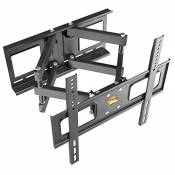 RICOO Support Murale TV Orientable S1544 Inclinable Universel 37-65" (94-165cm) Fix ation Mural Télévision LED/LCD/Incurvée VESA 200 x 200-400 x 400