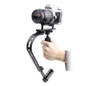 Stabilisateur vidéo tenu dans la main noir DS-1 pour micro simple, appareil photo numérique, téléphone portable, caméra de sport gopro, mini DV, appar