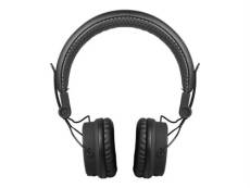 SBS Stereo Bluetooth DJ Headphones - Écouteurs avec micro - sur-oreille - Bluetooth - sans fil - noir