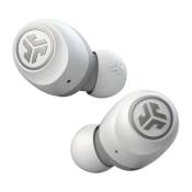 JLab Audio Go Air - Véritables écouteurs sans fil avec micro - intra-auriculaire - Bluetooth - gris, blanc