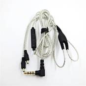 Câble DC avec contrôle pour écouteurs Noir