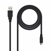 Nano Cable 10.01.0500 - Câble USB 2.0 vers Micro USB, mâle-mâle, Noir, 0.8mts