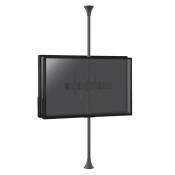 support vitrine KIMEX 032-1012K1 pour 2 écrans TV back to back 32'' - 75'' - Hauteur max 240cm