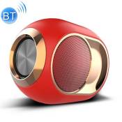 Haut-parleurs Enceinte Bluetooth 5W Mains-libres USB Carte Micro SD AUX + SD 4Go Rouge YONIS