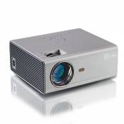 Vidéoprojecteur FLZEN M1 Home Cinéma 720P Projecteur Supporte 1080P, 50-150 Image Supporte HDMI/USB/VGA/AV avec Câble HDMI