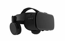 Hi-Shock Lunettes VR de qualité supérieure - X6 - Lunettes de Jeu pour Le Plaisir 3D - avec écouteurs intégrés pour Smartphones 4,7-6,1 - Comp. pour N