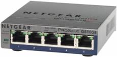 Netgear Prosafe GS105E Switch Web Managed (Plus) Configurable (Plus) 5 Ports 10/100/1000 AdMinistration via Interface Web Alimentation Externe Kit de