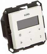 Gira 228403 Radio encastrable sans haute-parleur ST55 Blanc brillant