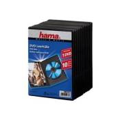 Hama DVD Jewel Case with foil - Boîtier pour DVD - capacité : 1 DVD - noir (pack de 10)