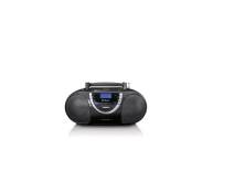 Mini chaine HIFI boombox avec DAB+, radio FM et lecteur CD/MP3 noir lenco