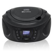 Radio Portable DAB / DAB+ / FM, Lecteur CD-MP3, USB, Stereo, Télécommande, Roadstar, CDR-375D+/BK, , Noir