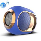 Haut-parleurs Enceinte Bluetooth 5W Mains-libres USB Carte Micro SD AUX + SD 4Go Bleu YONIS