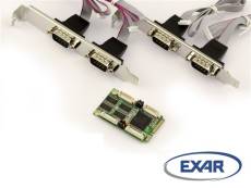 KALEA-INFORMATIQUE Carte contrôleur Mini PCI Express série 4 PORTS COM RS232 FICHES DB9 avec Chipset EXAR XR17V354