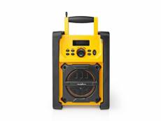 Radio fm de chantier | 15 w | bluetooth® | ipx5 | poignée de transport | jaune/noir