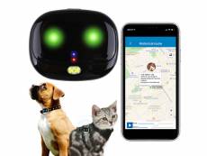 Traceur gps 4g pour animaux chien chat avec app de suivi android et ios noir yonis