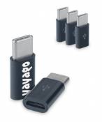 yayago Lot de 3 adaptateurs universels USB 3.1 type C vers micro USB pour téléphones portables, smartphones et tablettes par exemple Samsung Galaxy S8