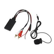 Module Bluetooth AUX, Adaptateur de Câble Yctze 2 RCA avec Microphone pour Alpine pour Pioneerpourbluetooth coche RCA aux,Bluetooth coche aux,Module B