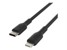 Belkin BOOST CHARGE - Câble Lightning - 24 pin USB-C mâle pour Lightning mâle - 2 m - noir - Alimentation USB (18 W)