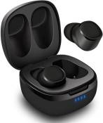 Écouteurs Bluetooth 5 TWS True Wireless Intra-Auriculaire sans Fil Discret – August EP800 – Oreillette Bluetooth Réduction de Bruit et Waterproof IPX6