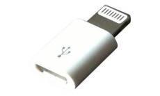 Lineaire - Adaptateur Lightning - Micro-USB de type B femelle pour Lightning mâle
