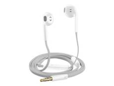 Cellular Line Slug Universal - #StyleColor Line - écouteurs avec micro - embout auriculaire - filaire - jack 3,5mm - blanc