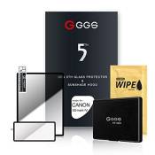 GGS Larmor 5ème Génération Protection d'écran en Verre et Pare-Soleil Pare-Soleil pour Canon 5d MK4 – Transparent
