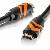 SEBSON Câble HDMI 15m, High Speed avec Ethernet, HDMI