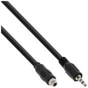 Câble adaptateur audio InLine®, stéréo 3,5 mm mâle