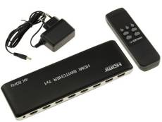 KALEA-INFORMATIQUE Boitier de répartition vidéo alimenté HDMI 2.0b 4K 60Hz type switch 7 vers 1 pour aiguiller 7 entrées vers 1 sortie. Avec télécomma