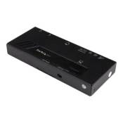 StarTech.com Switch vidéo HDMI automatique à 2 ports - Commutateur HDMI 2x1 avec commutation rapide et détection automatique - 4K - Commutateur vidéo/