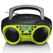 Radio/lecteur CD avec lecteur MP3 et fonction USB Lenco SCD-200LM Noir-Verde