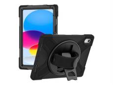DLH - Coque de protection pour tablette - avec bandoulière, poignée rotative et support - pour Apple iPad 10.9 (10 eme generation)