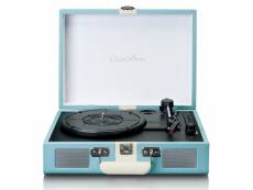 Platine vinyle bluetooth® avec haut-parleurs intégrés classic phono bleu-blanc TT-110BUWH