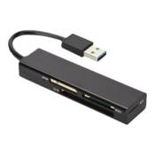 Ednet USB 3.0 MULTI CARD READER - Lecteur de carte (MS, MS PRO, MMC, SD, MS PRO Duo, CF, TransFlash, microSD, SDHC) - USB 3.0