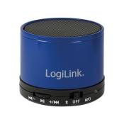 LogiLink Bluetooth with MP3 player - Haut-parleur - pour utilisation mobile - sans fil - Bluetooth - 3 Watt - bleu