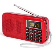 PRUNUS J-725 Radio Portable, Radio FM avec Batterie