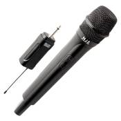 Microphone sans fil portatif radio UHF avec récepteur - Alimenté par 4 piles AA