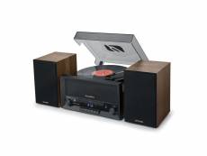 Platine vinyle muse mt-120 mb avec système cd, bluetooth, usb, stéréo 3 vitesses 33-45-78 tours