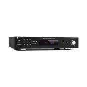 AUNA AMP-9200 BT - Amplificateur numérique stéréo, Bluetooth, Entrée AUX pour lecteurs CD, entrée DVD, USB, Lecteur SD, Tuner FM, 2 entrées Micro, 2 S