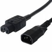Bachmann Câble de connexion pour dispositifs chaud/froid (prise C14, fiche C15, 2,0 m)