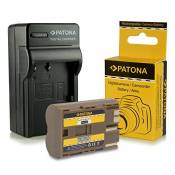 PATONA 3en1 Chargeur + Batterie BP-511 compatible avec Canon PowerShot G1 G2 G3 G5 G6 Pro1 Pro 90 IS EOS 300D