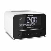 TechniSat DIGITRADIO 52 CD - Stereo Radio-réveil DAB avec deux alarmes réglables (DAB+, FM, Snooze, minuteur de sommeil, écran dimmable, Bluetooth, fo