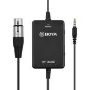 Câble adaptateur de Microphone BOYA BY-BCA60 Ultra long 6M XLR vers 3,5 mm TRRS Prise avec prise casque 3,5 mm