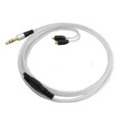Câble MMCX audio avec contrôle pour écouteurs Shure SE215 SE315 SE425 SE535 SE846 Argent