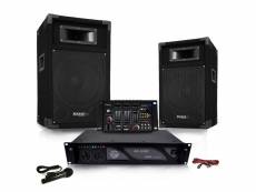 Pack sono dj500-ax-usb ampli + hp 500w table de mix