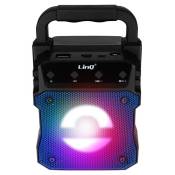 Enceinte lumineuse sans fil LinQ Bleu Design Compact et Portable