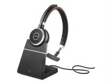 Jabra Evolve 65+ UC mono - Micro-casque - sur-oreille - Bluetooth - sans fil - NFC* - USB