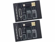 Pearl : 2 porte-cartes SIM et lecteur USB OTG pour carte MicroSD