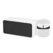 TNB COMBO TWS CONTRAST - Écouteurs sans fil + Enceinte Bluetooth - blanc & noir
